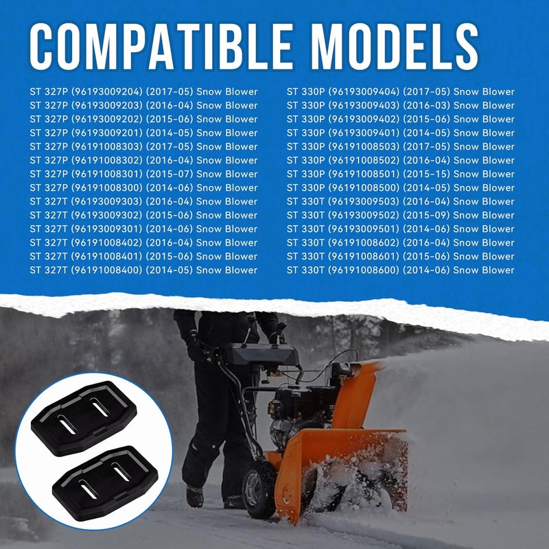 SeDeplacer 2Pcs 583838801 Skid Shoe Compatible with Husqvarna ST224, ST224P, ST227, ST230, ST227P, ST230P, ST324P, ST327P, ST327T, ST330P, ST330T Snow Blower - Image 4